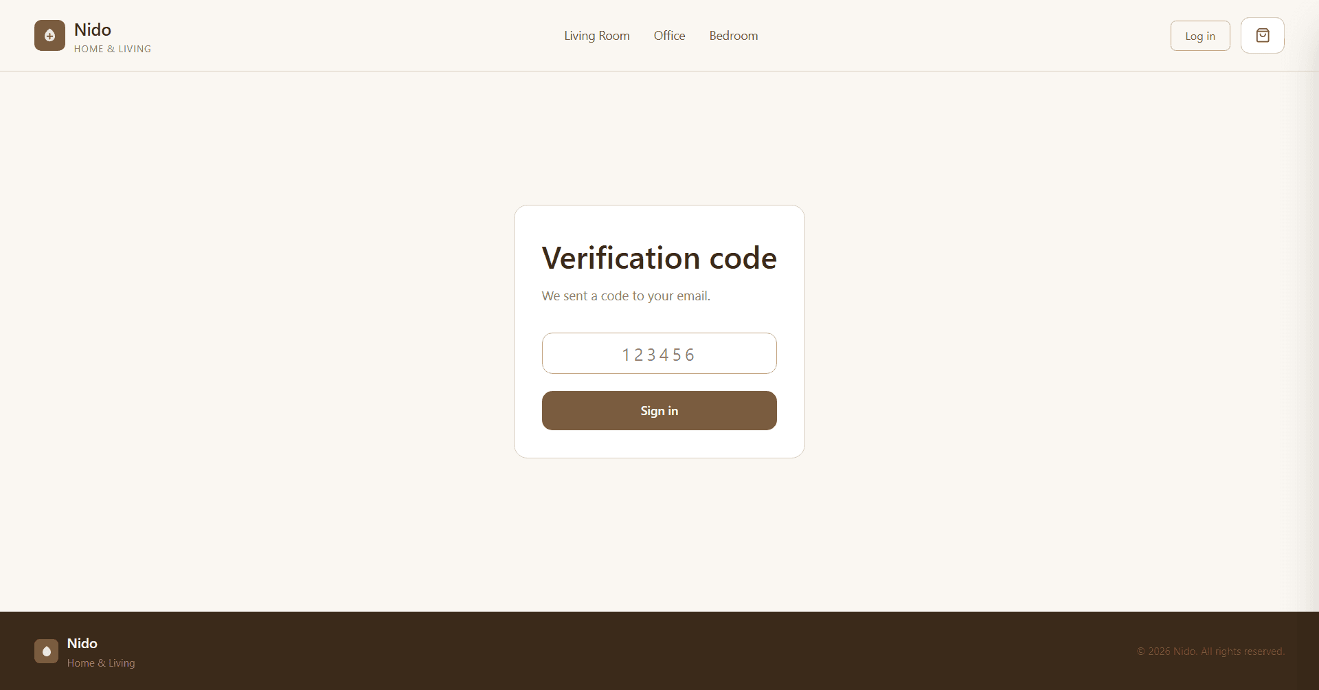Nido Verification Code
